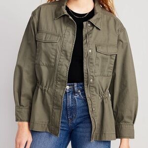 Old Navy Cinched Waist Utility Jacket